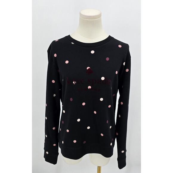 Kate Spade New York Black Bakery Polka-dot Sweatshirt - Picture 1 of 5
